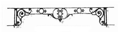 garde-corps, barre d'appui, appui de fenêtre, balustrade, en fonte moulée et fer forgé_LOISELET_SD